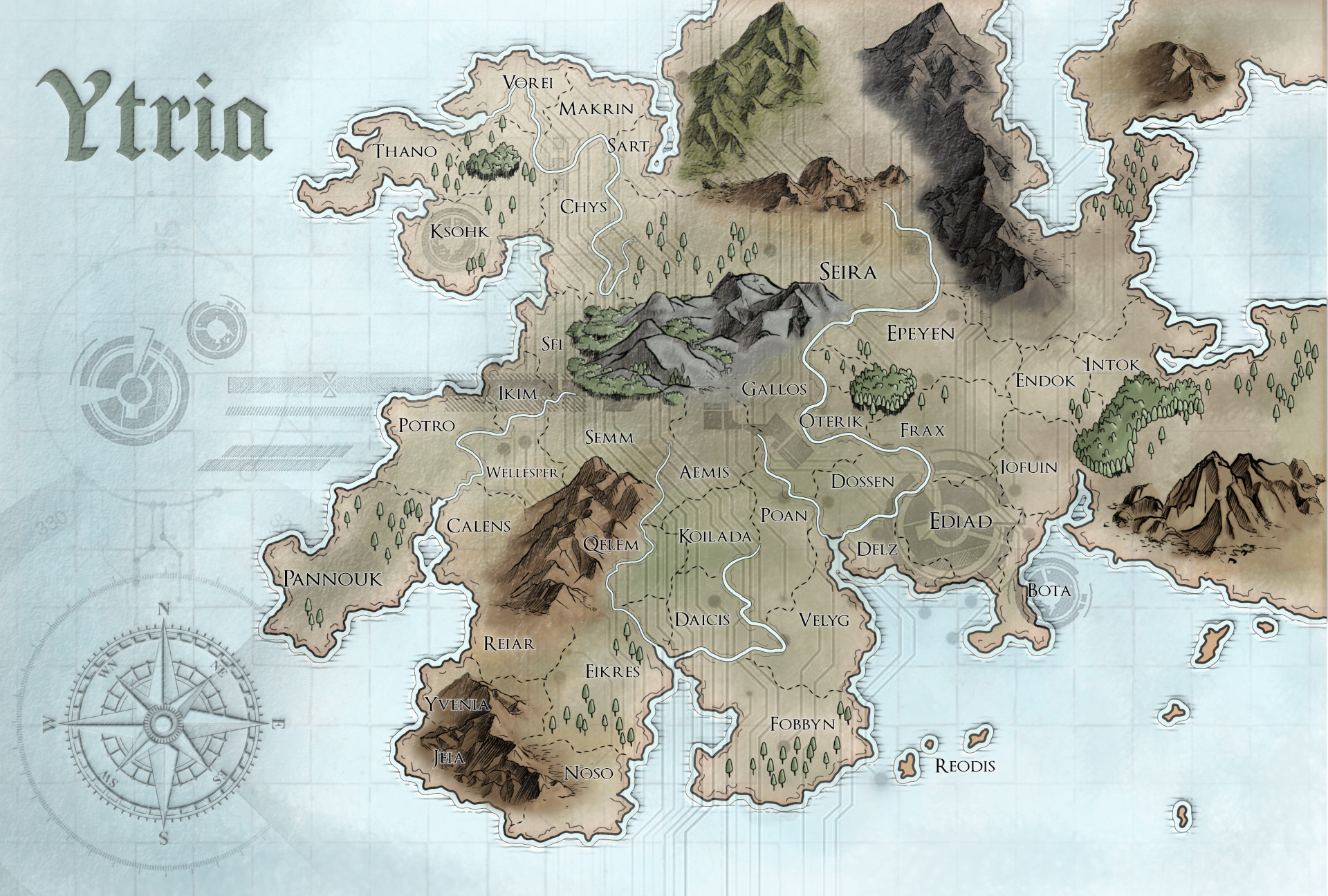 Map for Chronicles of Ytria